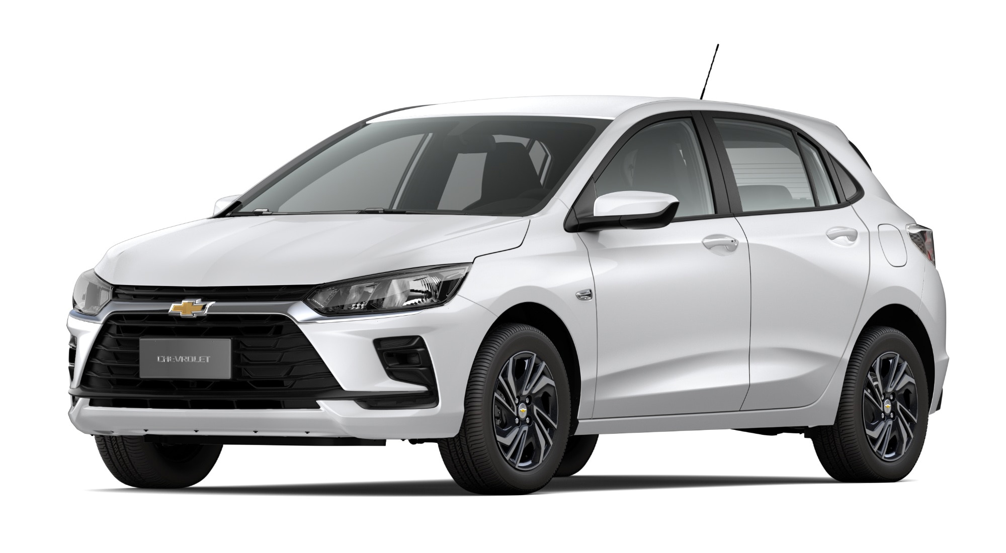 Carro Onix 2027 - Modelo Turbo AT e AT Eco na cor Branco Summit